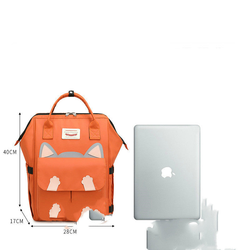 Backpack Trend Cat Ear Girl Backpack Middle School Student High School Student School Bag Large Capacity Computer Backpack