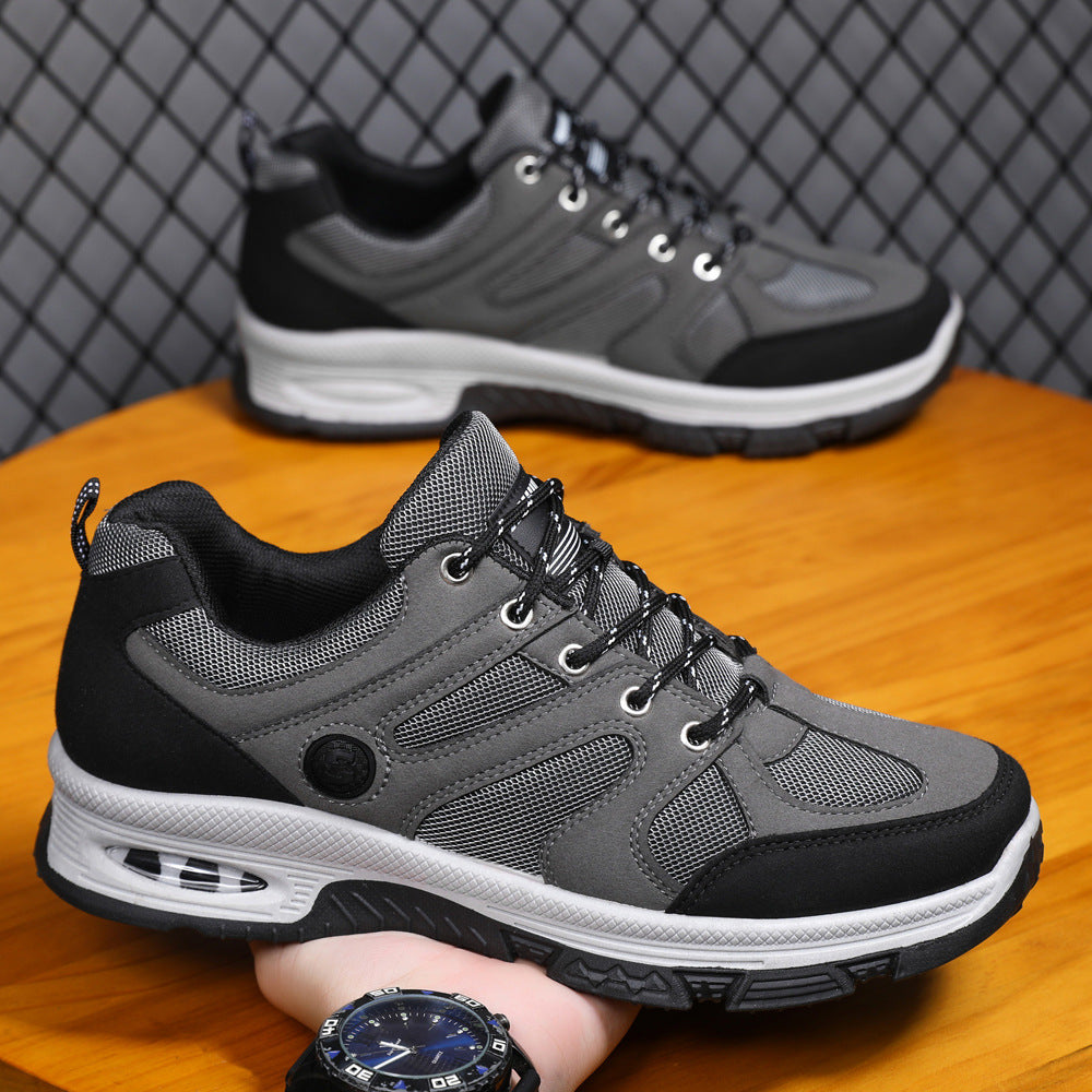 Casual Air Cushion Mesh Shoes Men Outdoor Breathable Lace-up Sneakers Running Sports Shoes - MediaEclat.store