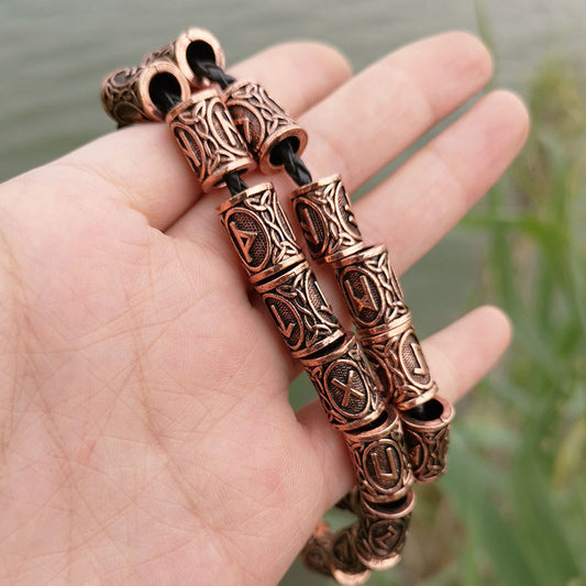 Set Of Viking Rune Beard Beads