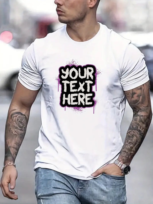 Your Text Here Print T Shirt - MediaEclat.store