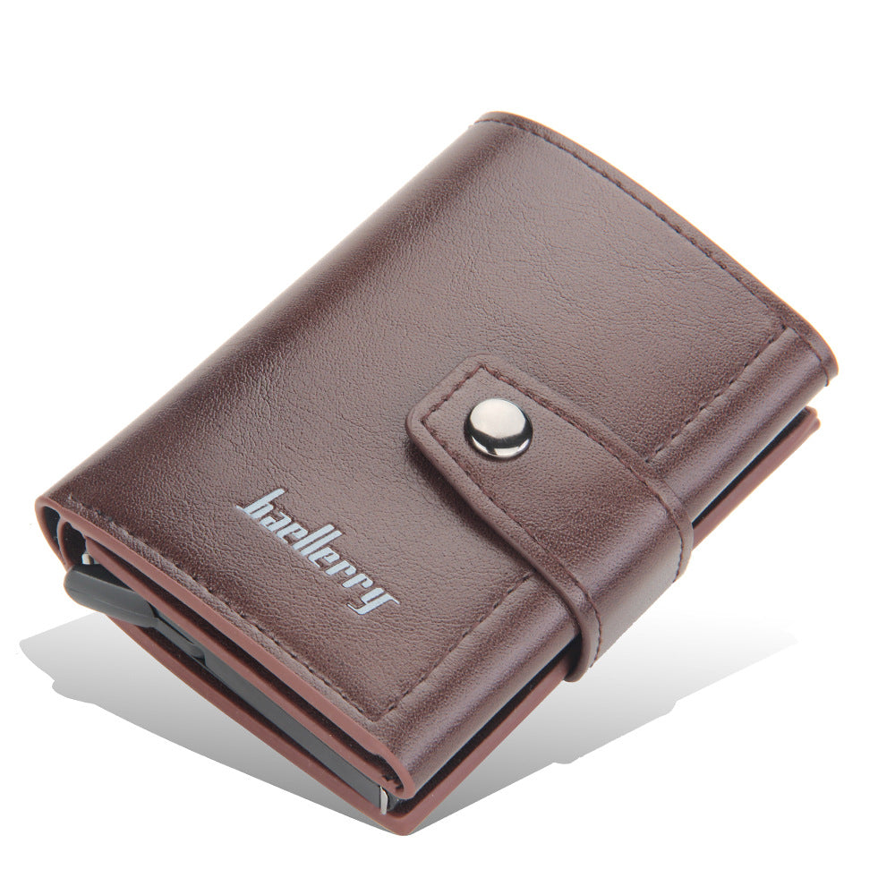 Baellerry European and American Metal Aluminum Case Men's Card Holder