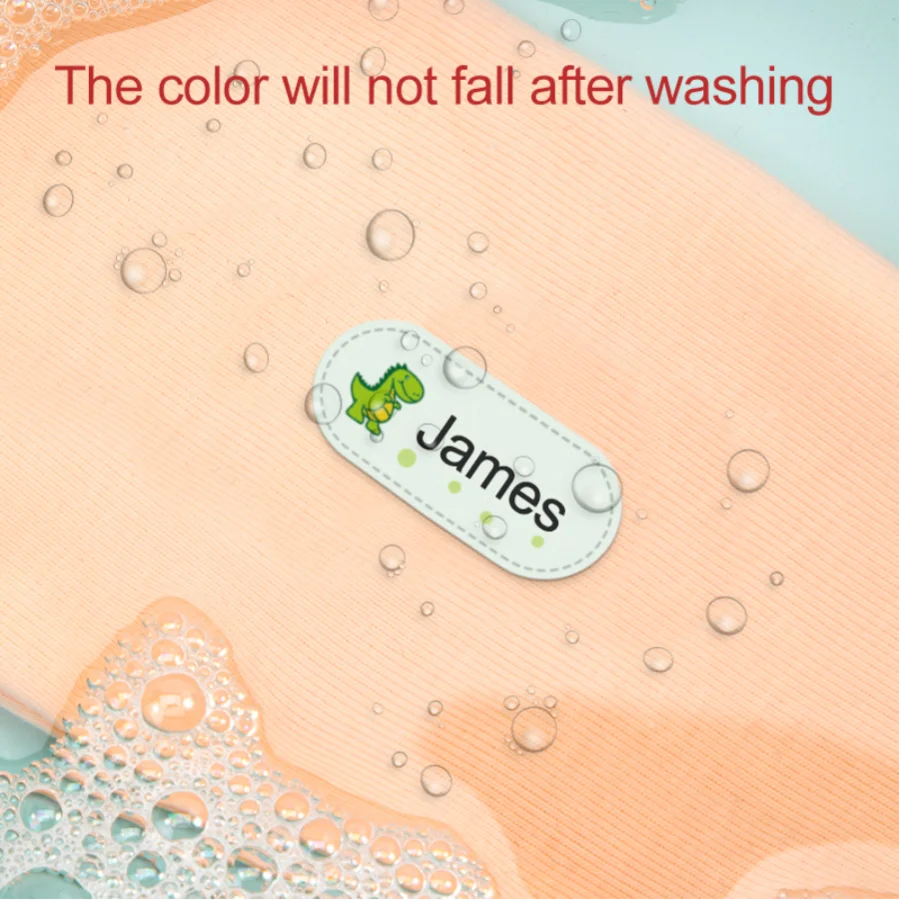 Customizable Waterproof Iron-on Clothing Labels-Professional Grade Fabric Stickers for School Uniforms,Sportswear Garments
