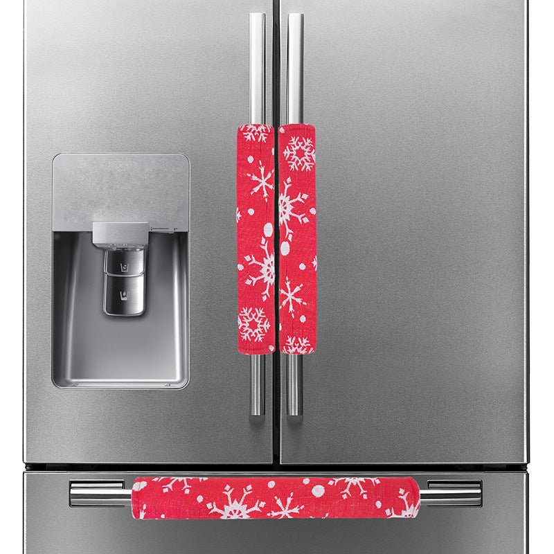 Creative Christmas Decoration Refrigerator Handle Gloves