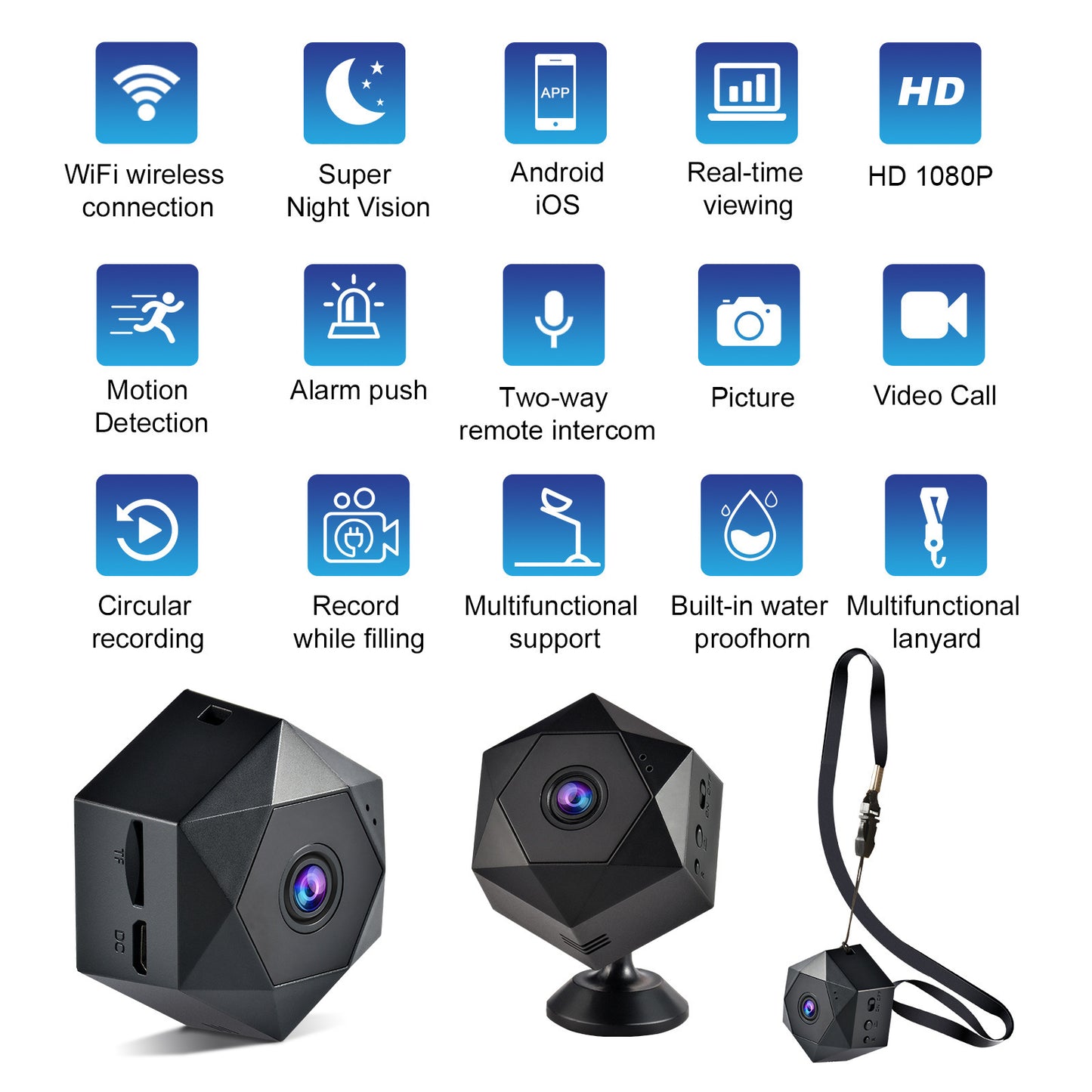 Surveillance Camera Home Wireless Plug-in-free