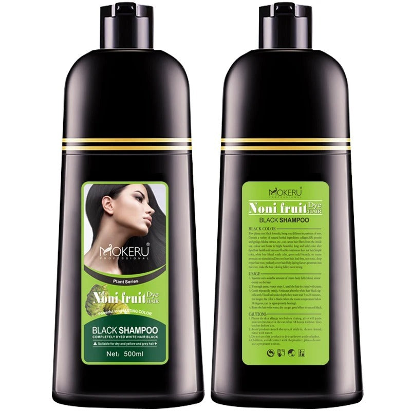 Organic Natural Fast Hair Dye Only 5 Minutes Noni Plant Black Hair Color Dye Shampoo