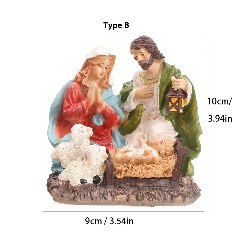 Jesus Birth Ornaments Jesus Resin Crafts