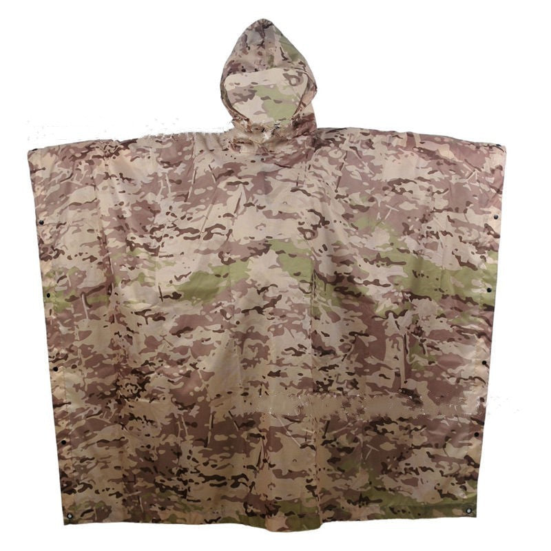 Multifunctional Portable Poncho Camouflage Raincoat