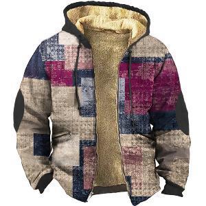 Ethnic Style 3D Printing Casual Youth Trend Hooded Zipper Sweatshirt