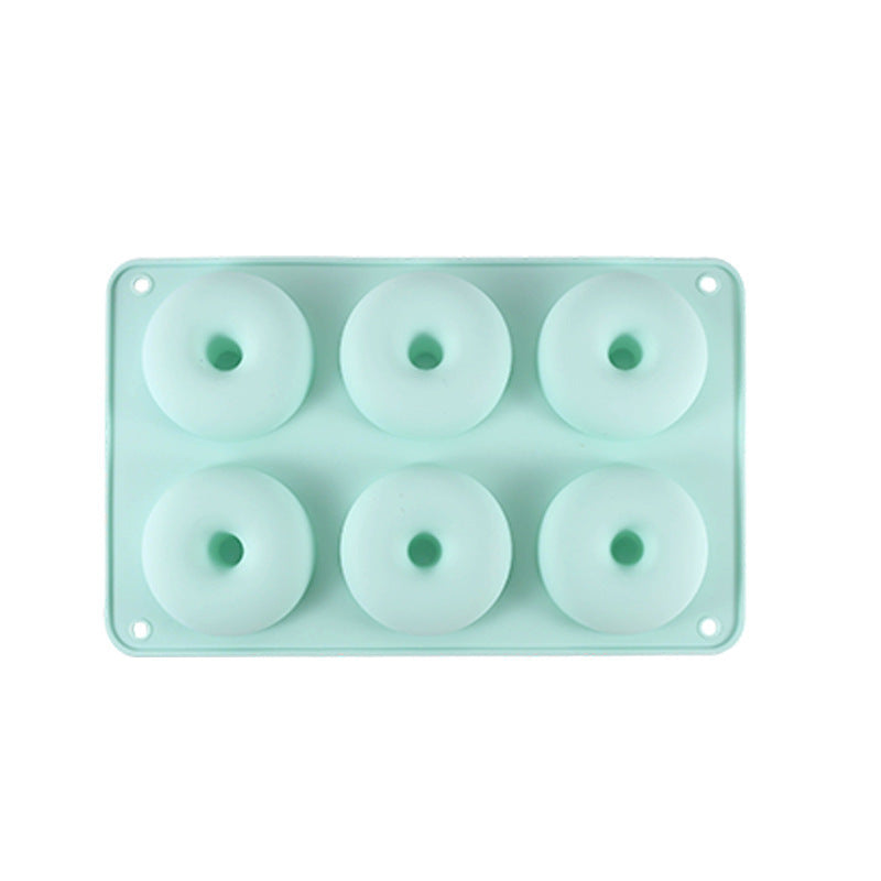 6-piece Food Grade Silicone Donut Mold