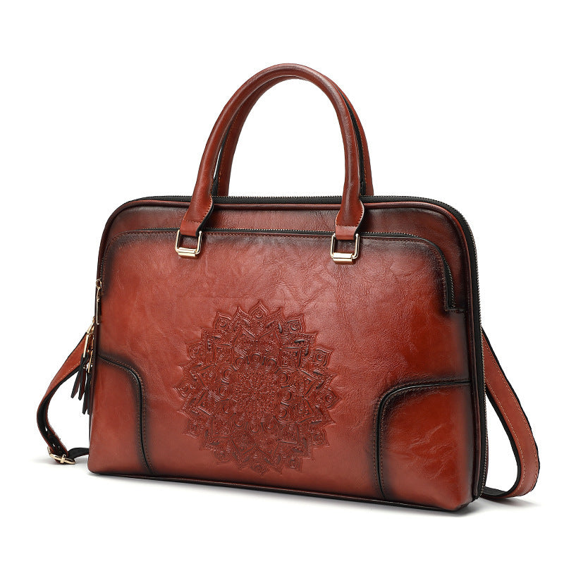 Women's Business Vintage Embossed Tote Bag