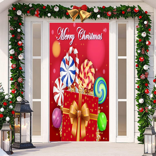 Christmas Festival Door Set Decorative Cloth