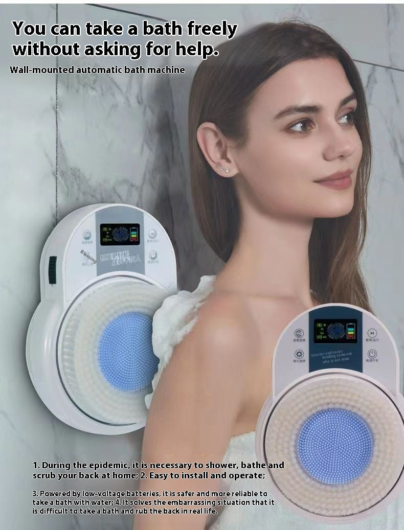 Full-automatic Bath Brush Wall-mounted Electric Bath Scrubber