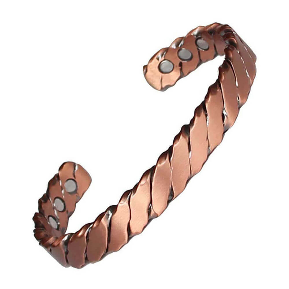 Unisex Vintage Red Copper Magnet Bracelet