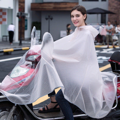 Soft, Transparent, Stylish, Electric Bike Riding Poncho, Big Brim, Waterproof For Men And Women