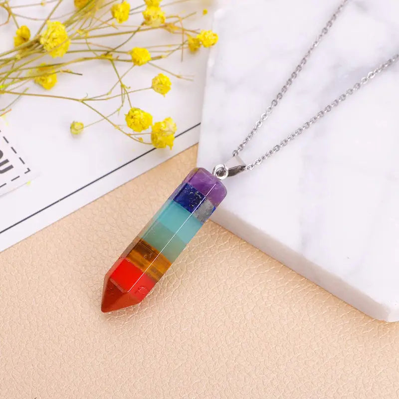 7 Chakra Gemstone Healing Pendant ~ Unisex - MediaEclat.store