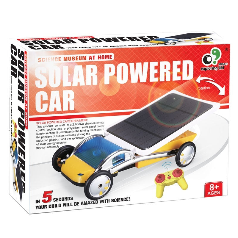 Dual Purpose Remote Control Solar Car New Energy Model Puzzle Toy DIY