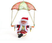 Electric Santa Claus Climbing Ladder Plastic