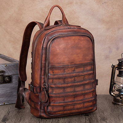 Men's backpack men's backpack men's leather