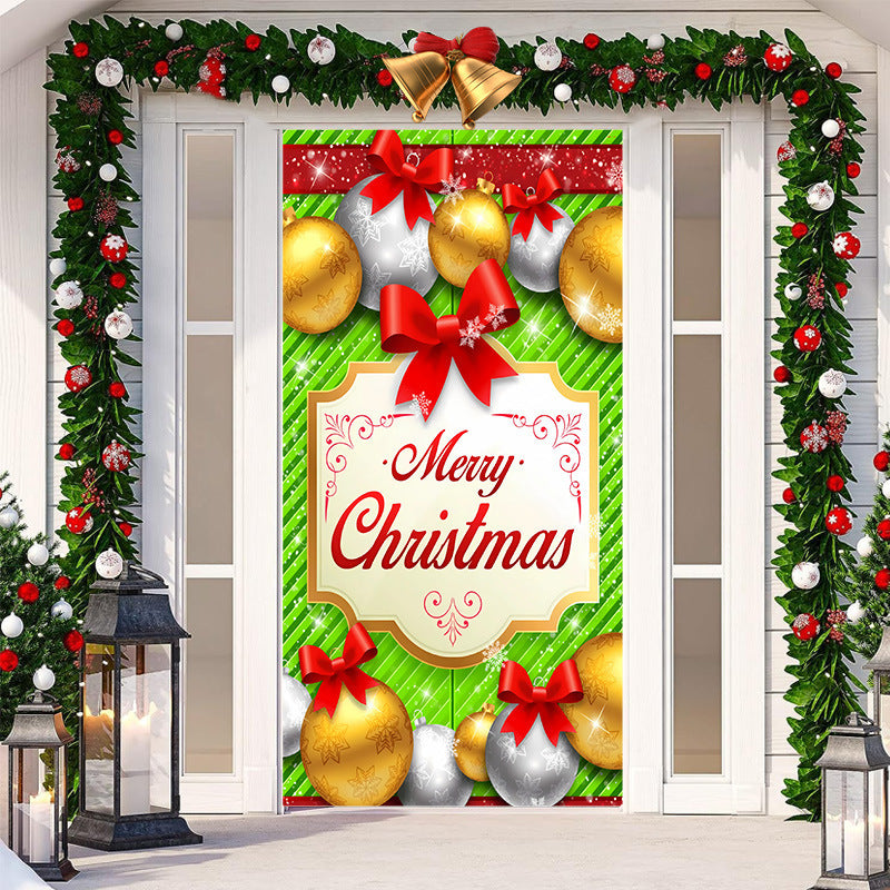 Christmas Festival Door Set Decorative Cloth