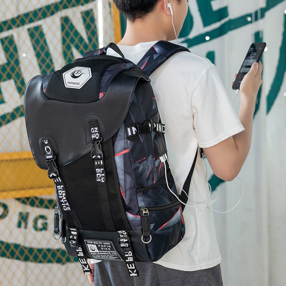 USB computer backpack