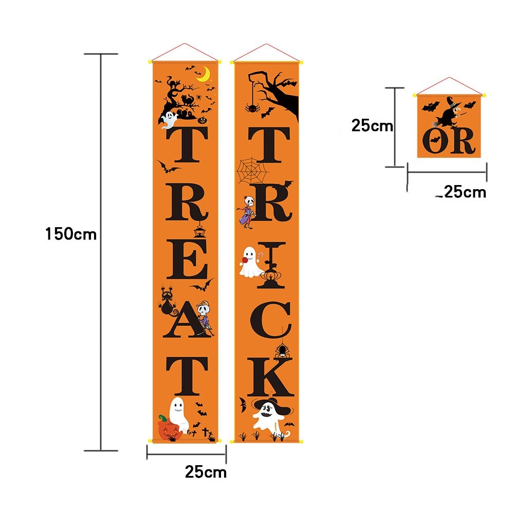 Halloween decoration outdoor banner halloween couplets