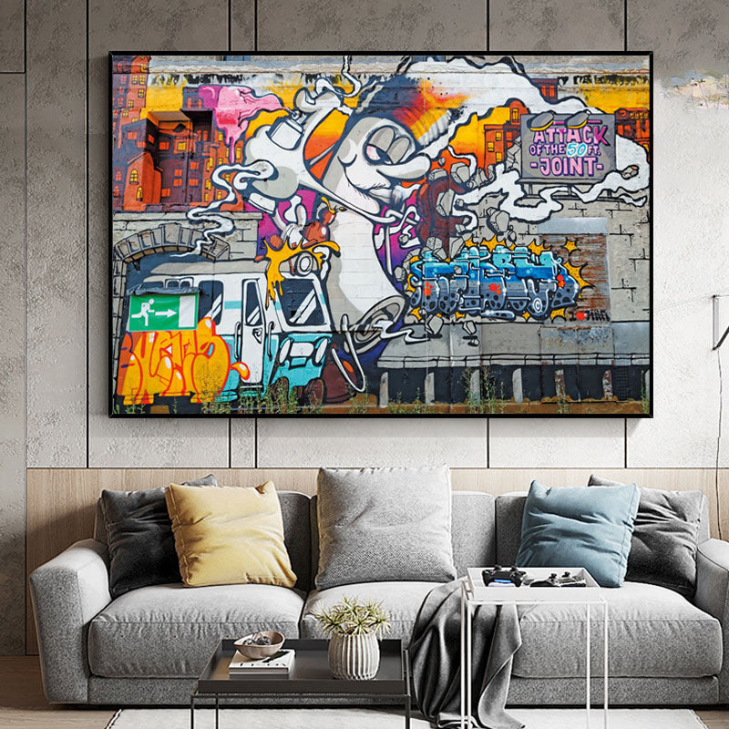 Street Graffiti Art Picture Abstract Cloth Painting