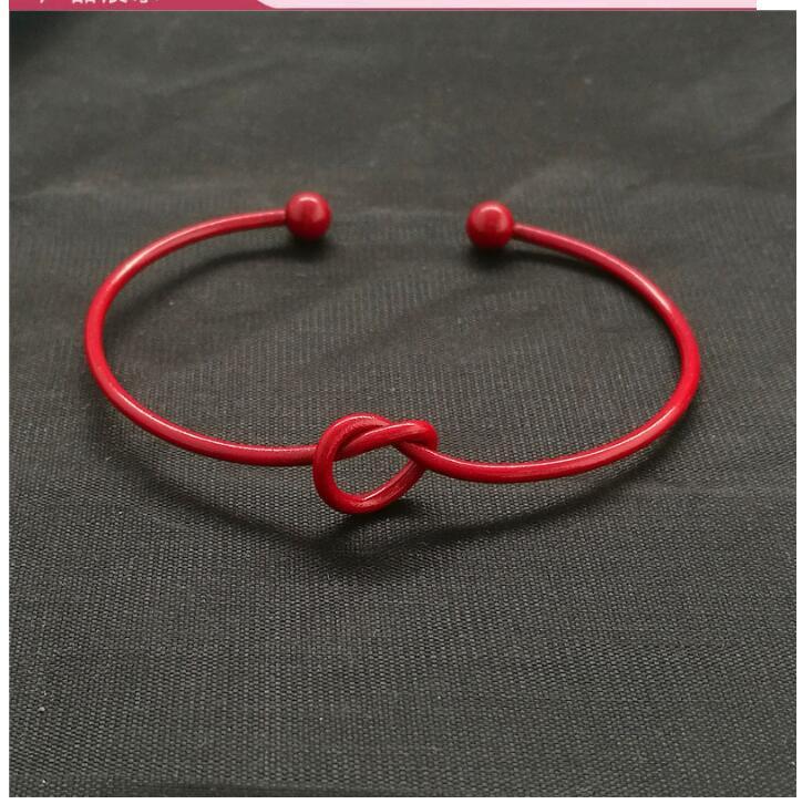 Knotted Knot O-Type Metal Openwork Bracelet