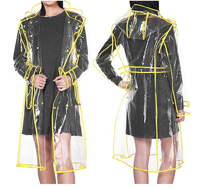 EVA Covered Transparent Belt Photography Poncho