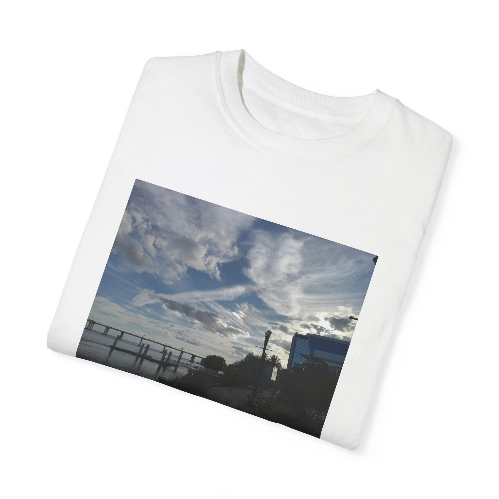 "The Eye in The Sky" | Unisex Garment-Dyed T-shirt - MediaEclat.store