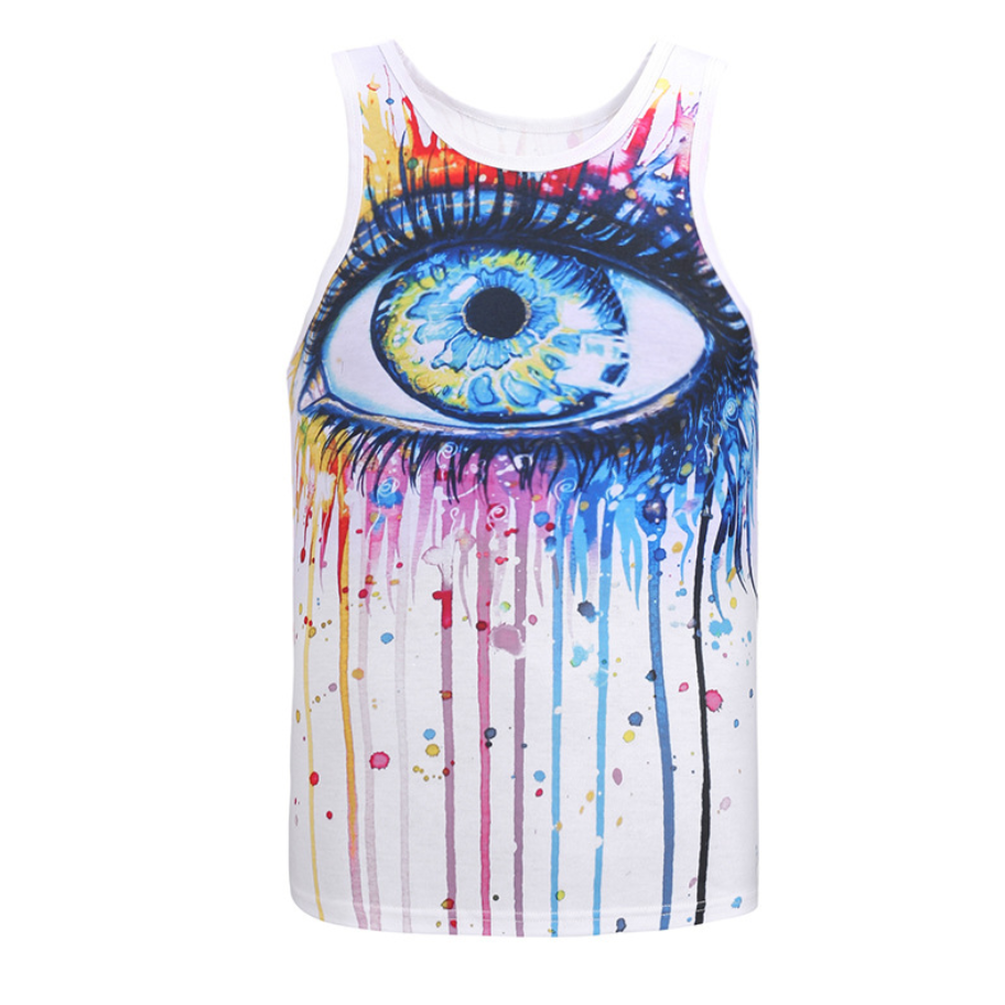 Printed sports vest - MediaEclat.store