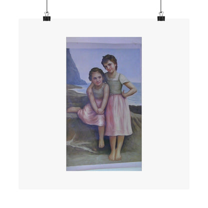Two girls, Matte Horizontal Posters