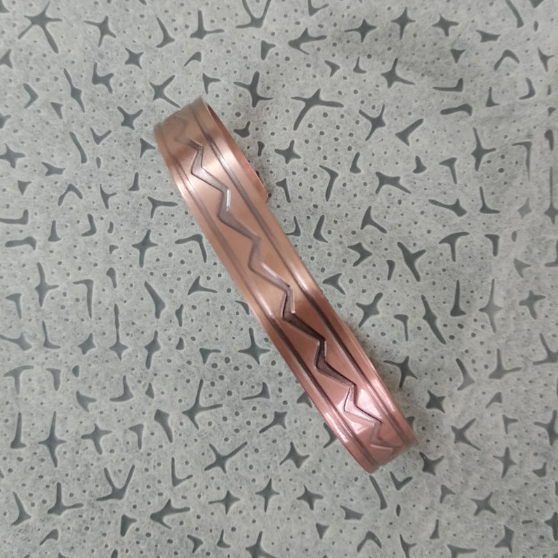 Magnetotherapy Magnetic Bracelet Adjustable Opening Copper Bracelet