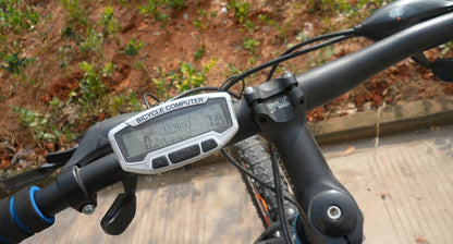 Mountain bike speedometer with blue luminous