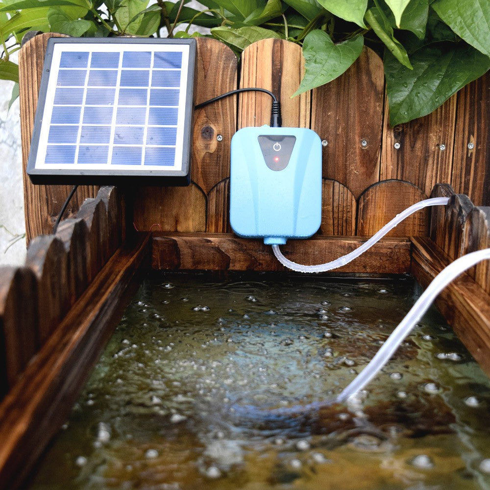 AC solar energy dual-use aeration pump