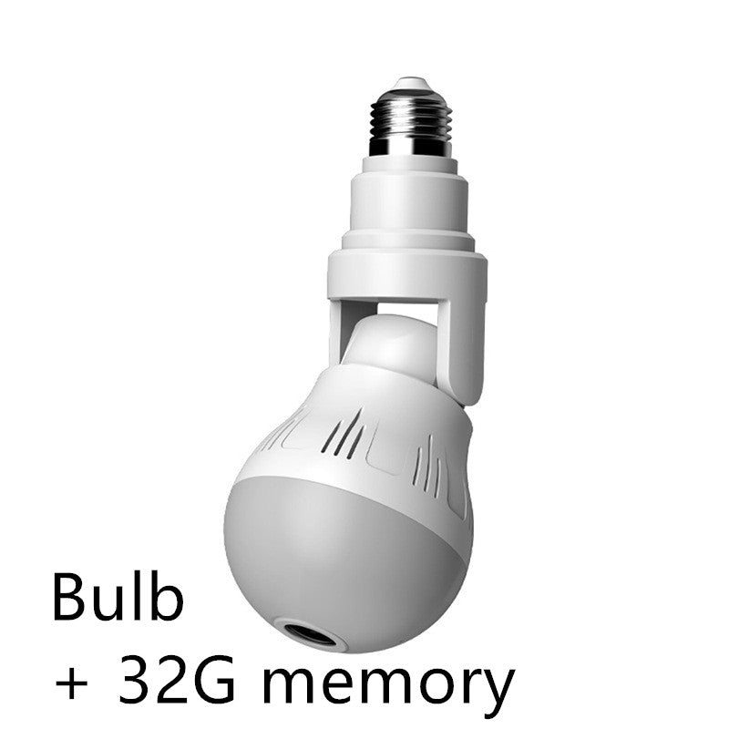 Bulb lamp wifi ip camera 1080p wireless Panoramic 360 fish eye 2mp smart home security lighting cctv surveillance ip cameras - MediaEclat.store