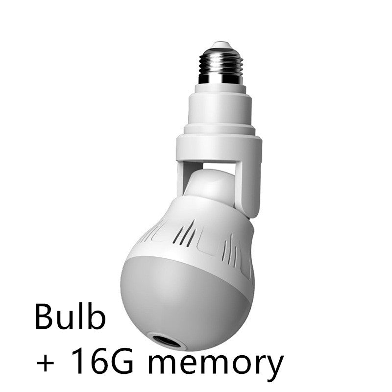 Bulb lamp wifi ip camera 1080p wireless Panoramic 360 fish eye 2mp smart home security lighting cctv surveillance ip cameras - MediaEclat.store