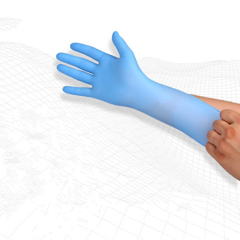 Disposable Blue Inspection Nitrile Rubber Gloves