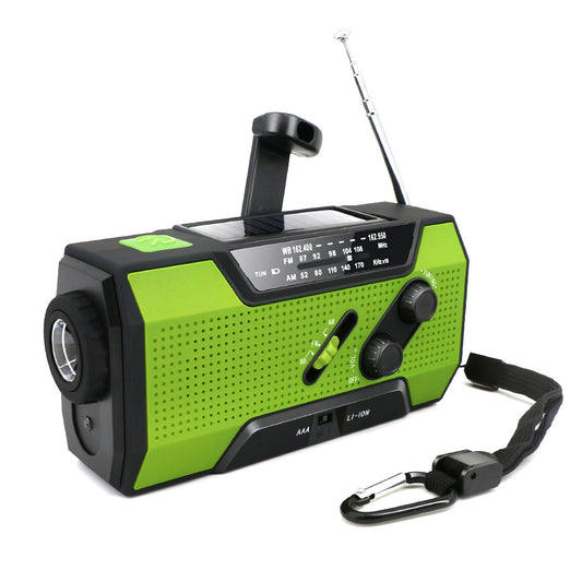Multifunctional Solar Rechargeable Emergency Light Radio - MediaEclat.store