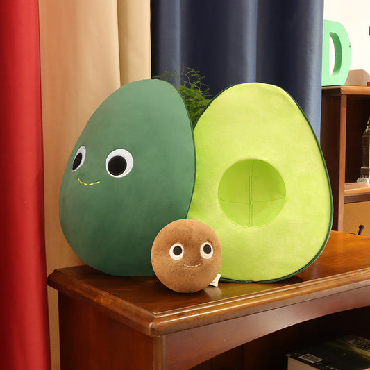 Cute Fruit Avocado Plush Toy Stuffed Doll Baby Kids Children Girls Boys Creativey Birthday Gift Sofa Cushion Home Room Decor - MediaEclat.store