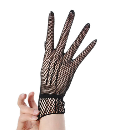 Black White Etiquette Gloves Wedding Dress Gloves