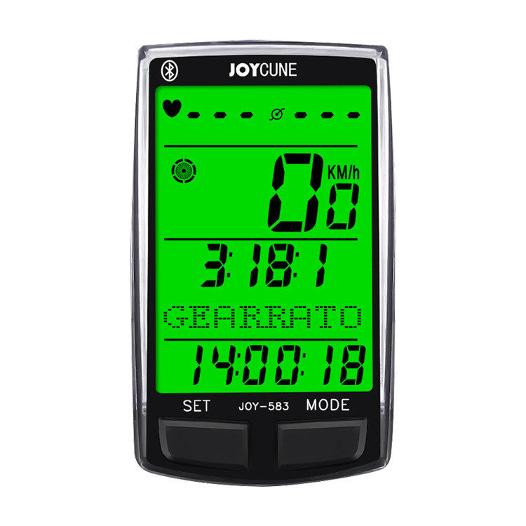 SD583 Wireless Code Meter Speedometer Large Screen Multi Language Odometer