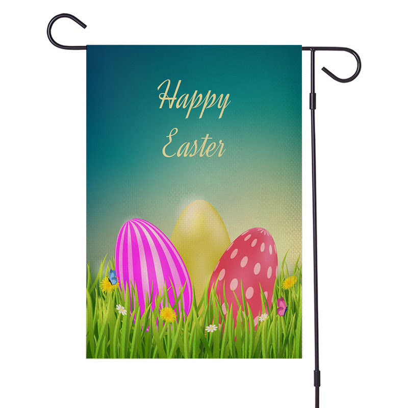 Spring Easter Burlap Garden Flag - MediaEclat.store