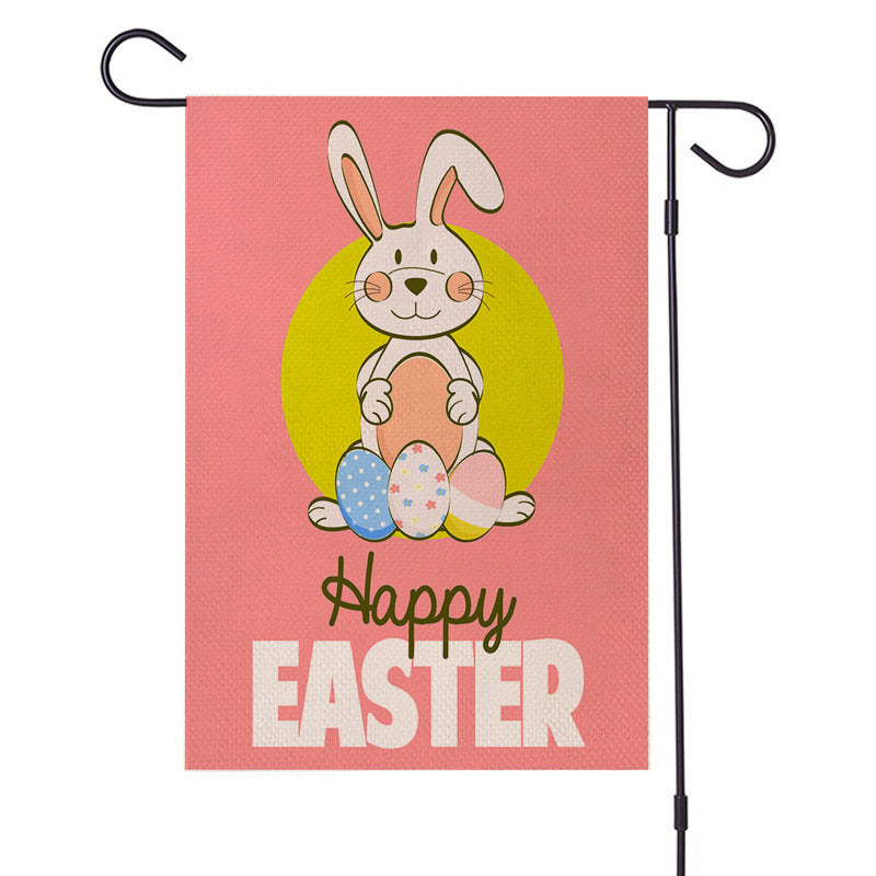 Spring Easter Burlap Garden Flag - MediaEclat.store