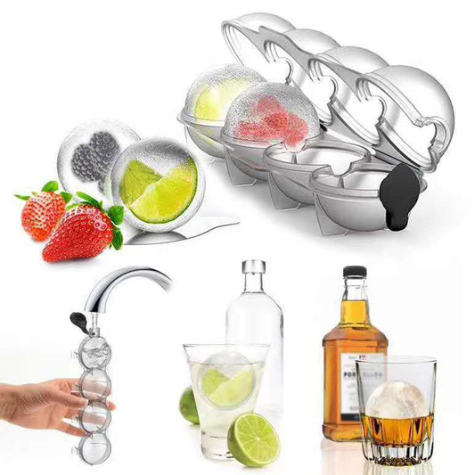 Whiskey Ice Cube Maker Mold Creative Silicone Round Kitchen Tool - MediaEclat.store