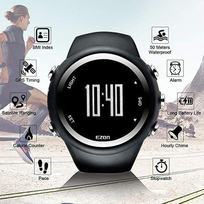 Outdoor Sports Watch GPS Pedometer Waterproof Distance Pace