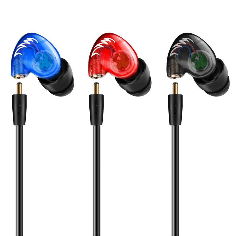 F1 Pro Sports Plug-In Heavy Bass HIFI Round-Ear Mobile Phone In-Ear Headphones