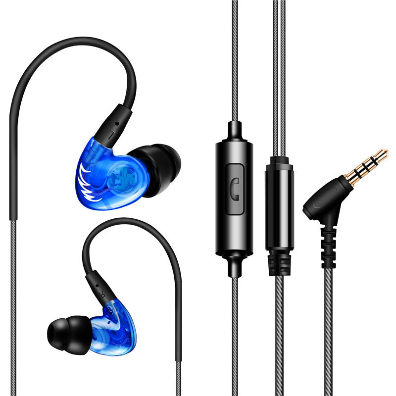 F1 Pro Sports Plug-In Heavy Bass HIFI Round-Ear Mobile Phone In-Ear Headphones