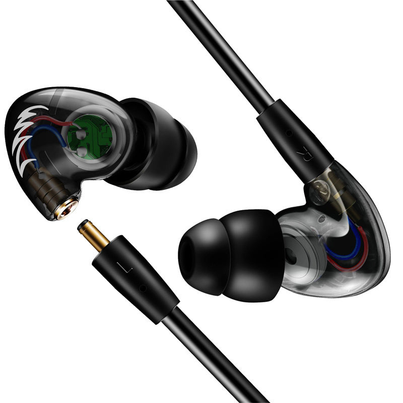 F1 Pro Sports Plug-In Heavy Bass HIFI Round-Ear Mobile Phone In-Ear Headphones