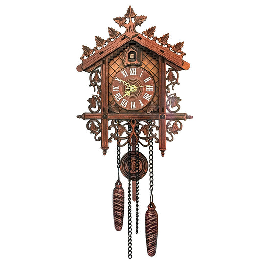 Vintage Wooden Hanging Cuckoo Wall Clock For Living Room Home Restaurant Bedroom Drop Ship - MediaEclat.store