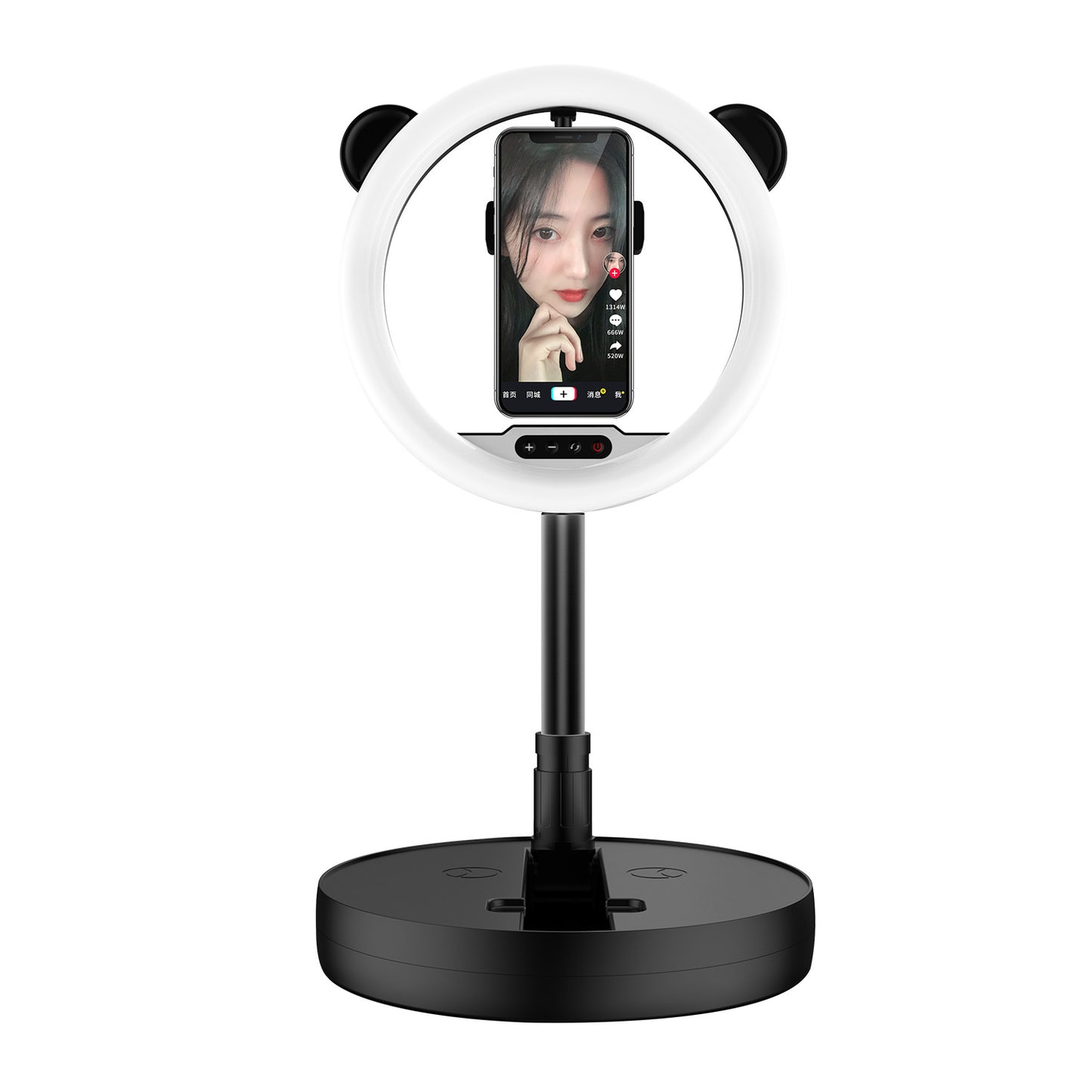 Mobile Phone Live Fill Light New Net Celebrity Live Light Integrated Folding Storage LED Ring Light Live Support